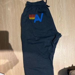 NWOT Mens Aviator Nation Sweatpants Black size XL